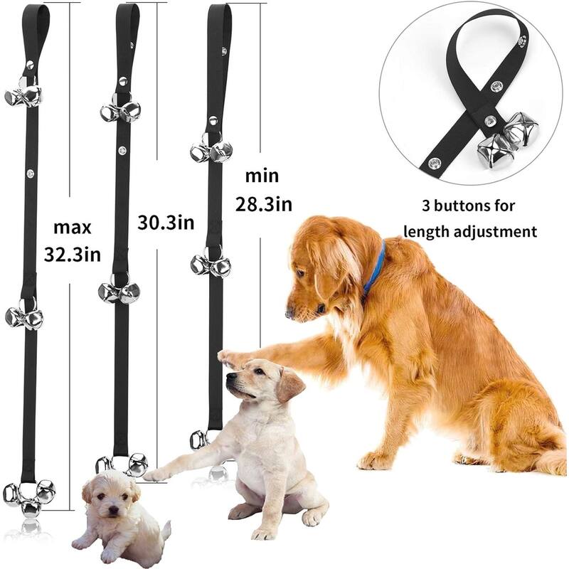 Puppy Bells Dog Pet Cat Doorbells -3 Snaps for Length Adjustment
