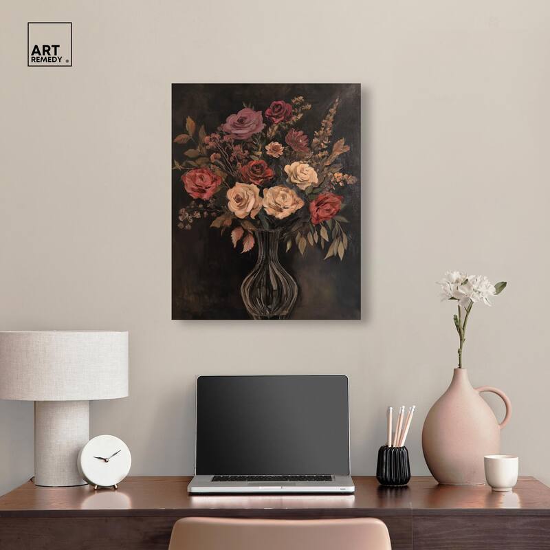 Smoldering Bouquet Canvas by Art Remedy, Gallery Wrapped