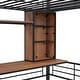preview thumbnail 2 of 8, Twin Size Loft Bed with Desk and Shelf , Loft Bed with Ladder,Easy to Assemble