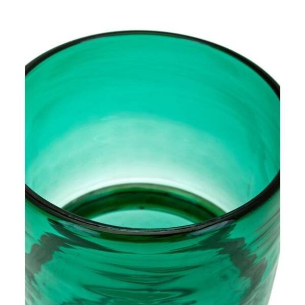 Shop 9 5 Green Large Glass Vase Tabletop Decor On Sale