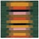 preview thumbnail 21 of 24, SAFAVIEH Handmade Flatweave Dhurries Collette Modern Wool Rug 6' Square - Brown/Yellow - Square