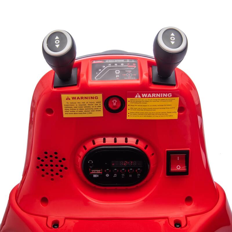 12V Kids Ride On Bumper car W/Parents control,Rotate 360 degrees,Two-handed switch for direction control For kids of 2-5