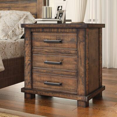 Vintage Solid Wood Nightstand