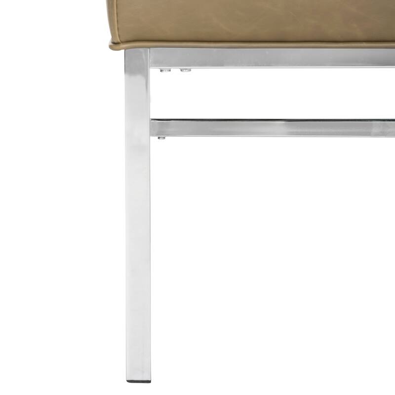 SAFAVIEH Suzan Mid-Century Modern Leather Antique Taupe Club Chair - 27.5"x30"x36" - 28Wx30Dx36H