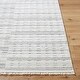 preview thumbnail 3 of 11, Livabliss Scandinavian Berlin Stripe Area Rug 2'7" x 7'3" - Ivory/Black