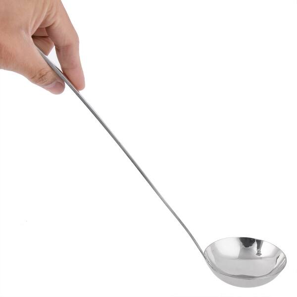 Long Handle Chef Cooking Utensil Soup Sauce Ladle 34cm Length Silver