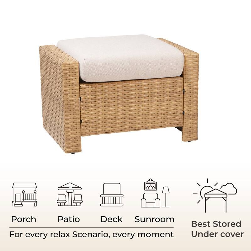 Oakley Outdoor Wicker Patio Furniture Swivel Chair