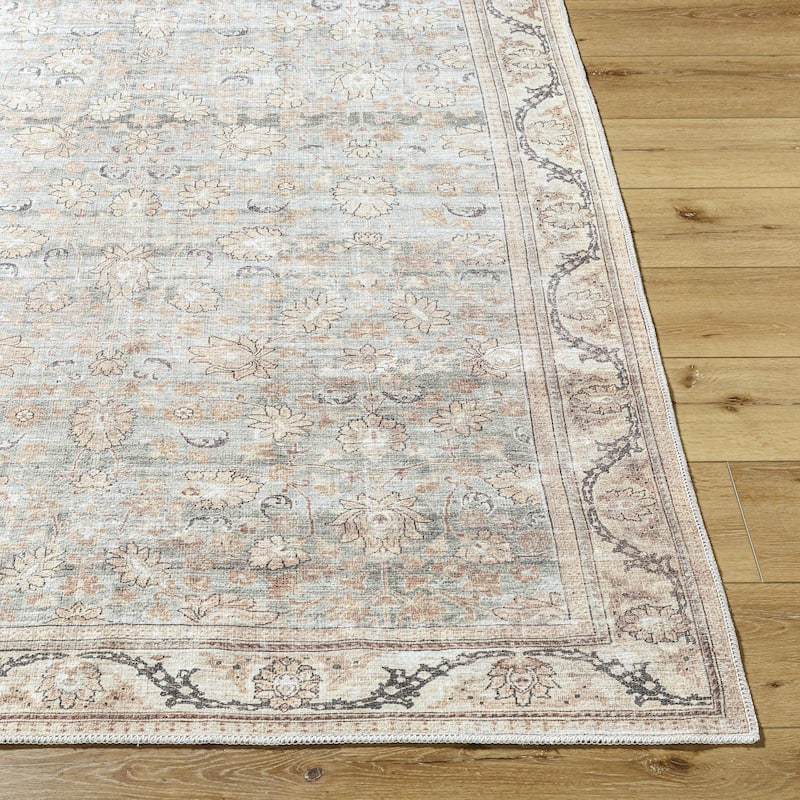 Livabliss Amelie Washable Traditional Area Rug