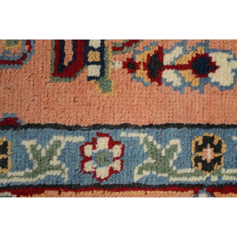 Hand Knotted Oriental 100% Wool Carpet Traditional Medallion Red Heriz (serapi) Area Rug - 8' 8'' X 6' 1''