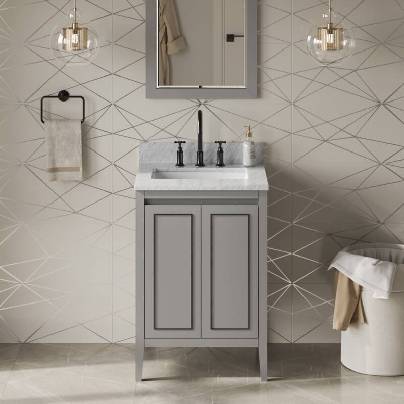 Jeffrey Alexander VKITPER24R-MARBLE Percival II 24" Free Standing