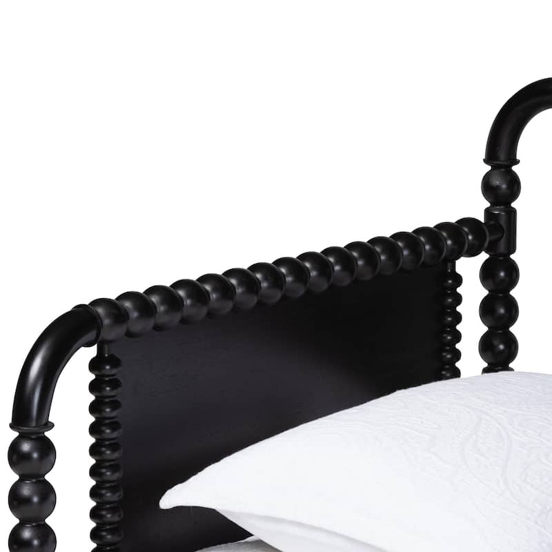 Lucera Bobbin Daybed - Wooden Spindle Bed Frame, Classic Style Sofa Bed for Bedroom or Guest Room