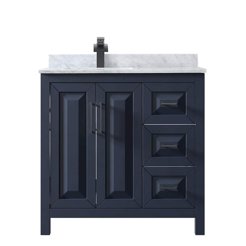 Wyndham Collection Daria 36" Free Standing Single Vanity Set with MDF