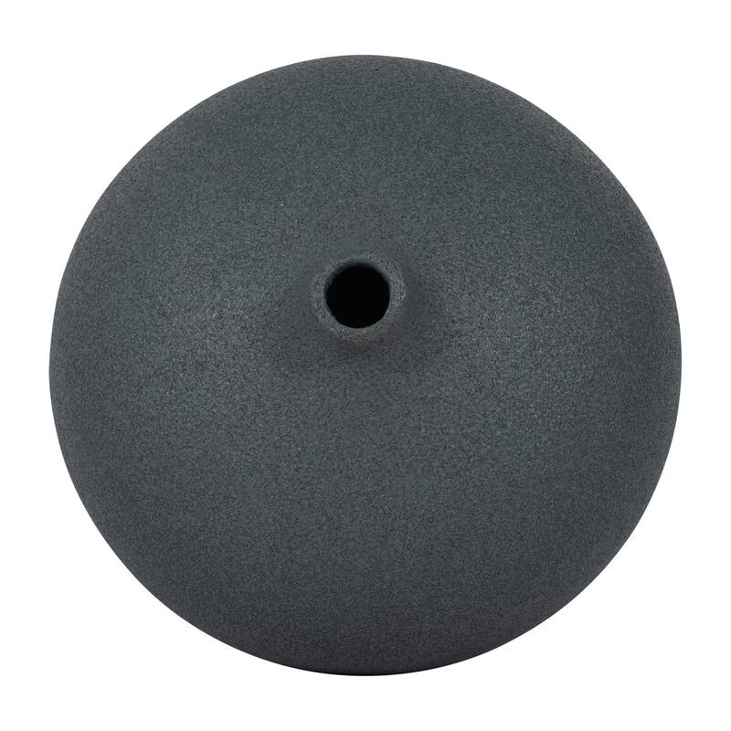 Sagebrook Home Ceramic Solid Cotton Round Volcanic Vase