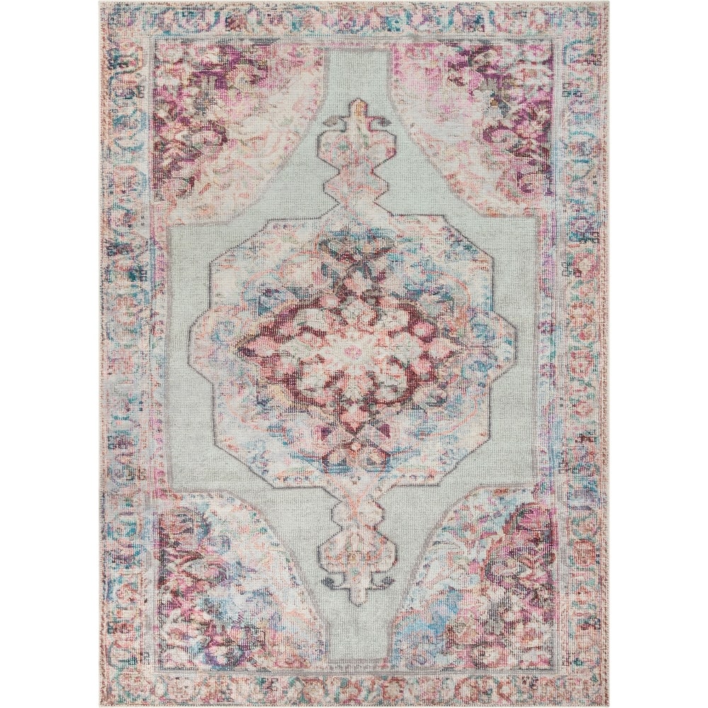Well Woven Lotus Ramon Vintage Persian Machine Washable Area Rug