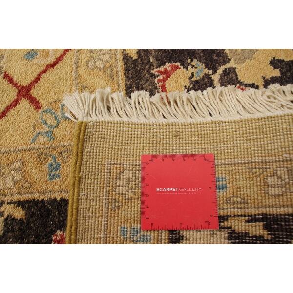 Hand-Knotted Wool Rug Peshawar Oushak Bordered Black Rug 8'0 x 9'10 Bedroom eCarpet Gallery Large Area Rug for Living Room 362217 Hand-Knotted Wool Rug Peshawar Oushak Bordered Black Rug 8'0 x 9'10 Bedroom eCarpet Gallery Large Area Rug for Living Room 362217
