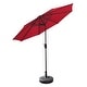 preview thumbnail 43 of 69, Lopes 9-foot Patio Umbrella with Bronze Finish Base Weight Stand Included