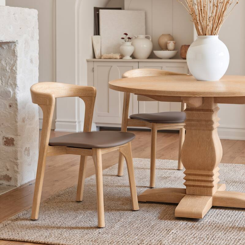 Pioro Dining Chair Brown & Natural