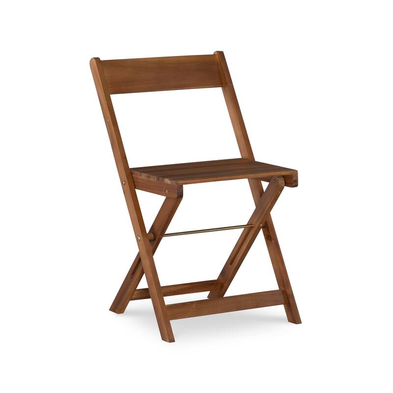 Linon Seacrest Brown Three Piece Square Table Set