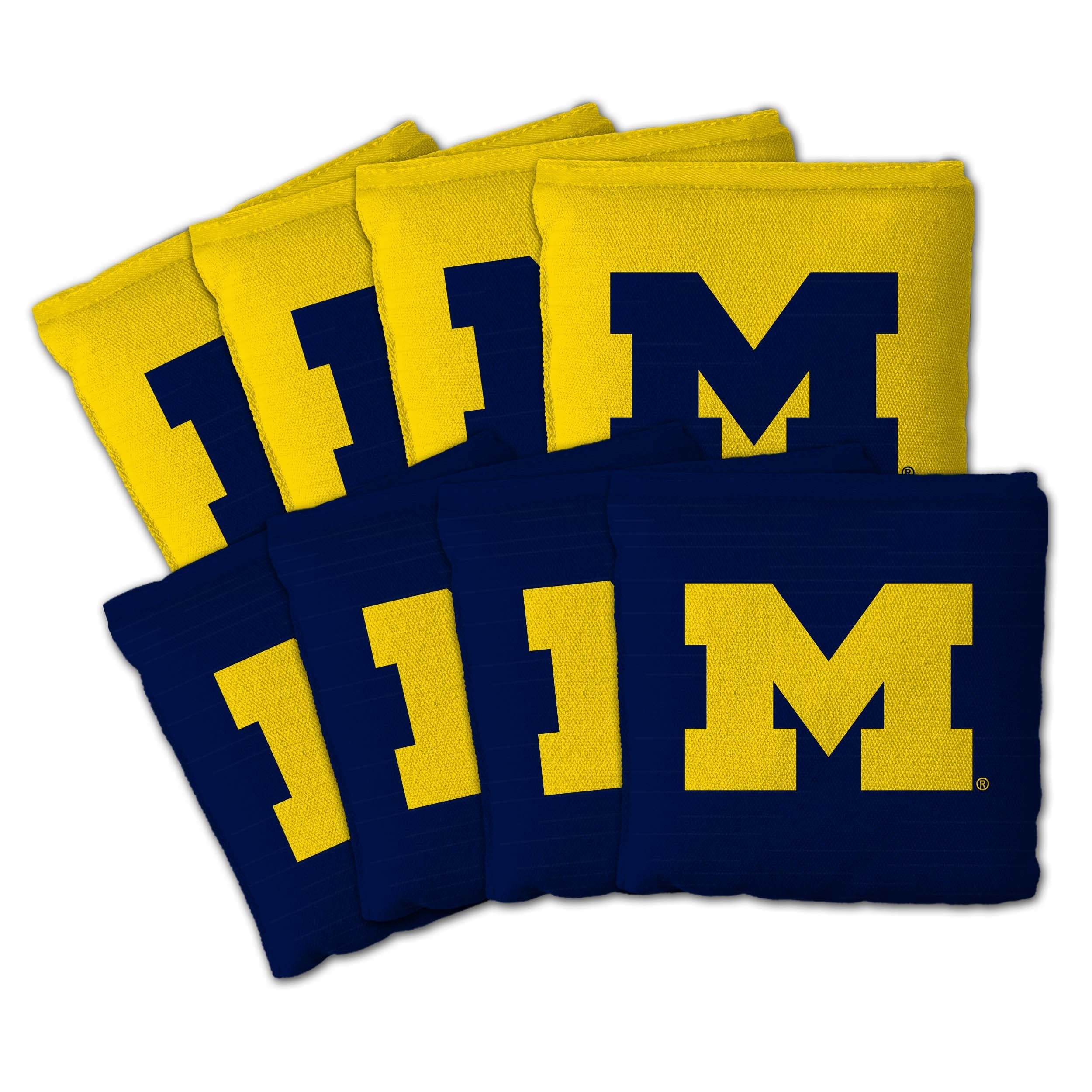 Michigan Wolverines NCAA Dual Sided Pro Stop & Slide Cornhole Bags