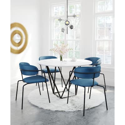 Brentridge Dining Chair (Set of 2) Blue & Black