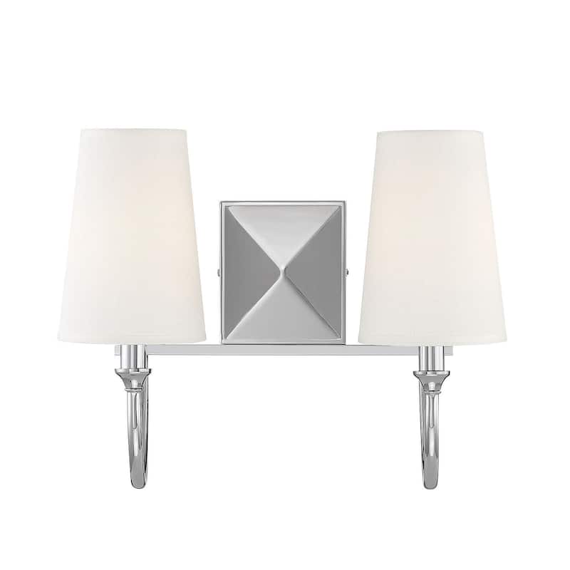Savoy House Cameron 2 Light 15" Wide Bathroom Vanity Light - Polished Nickel