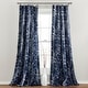preview thumbnail 1 of 7, Lush Decor Forest Room Darkening Window Curtain Panel Pair 95 Inches - Navy