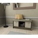 preview thumbnail 14 of 21, Porch & Den Southbrook 3-cube Storage Bench w/ Grey Cushion