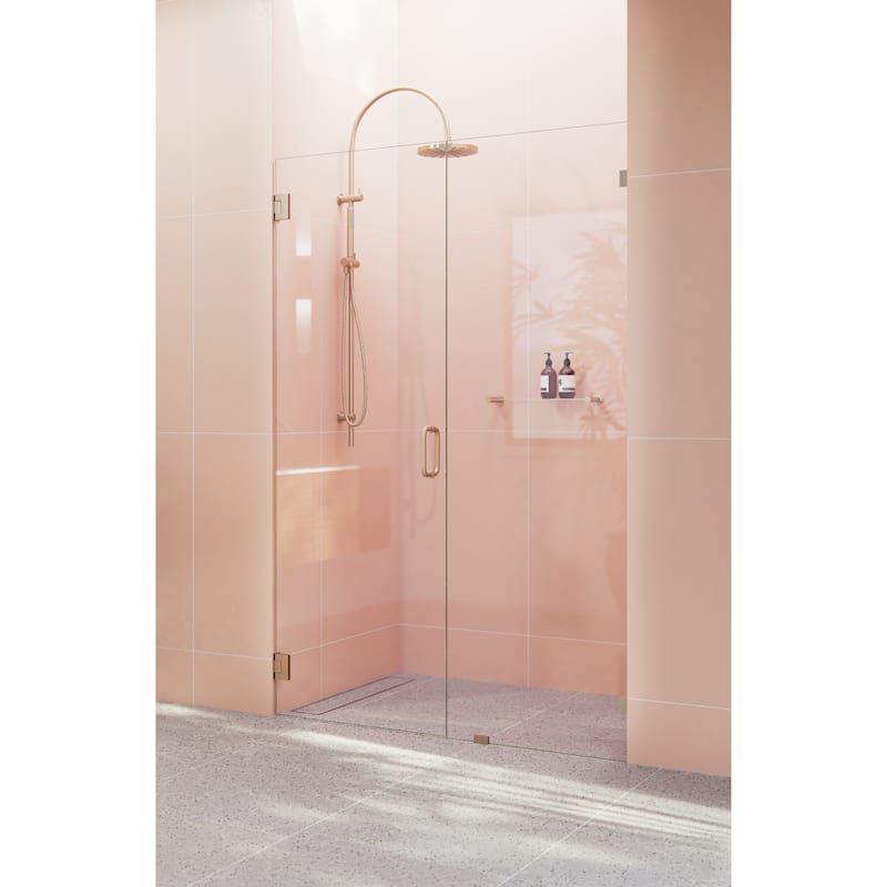 Glass Warehouse 78" x 49.5" Frameless Shower Door - Wall Hinge