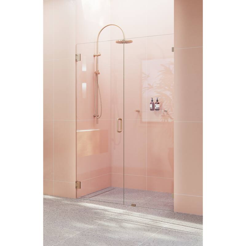 Glass Warehouse 78" x 51" Frameless Shower Door - Wall Hinge