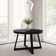 preview thumbnail 23 of 36, Plank and Beam Classic Solid Wood Round Dining Table - 47" Black Wirebrush