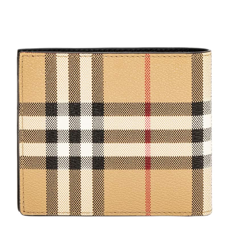 Burberry Men's Check Bifold Wallet