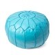preview thumbnail 9 of 32, nuLOOM Handmade Moroccan Leather Ottoman Pouf