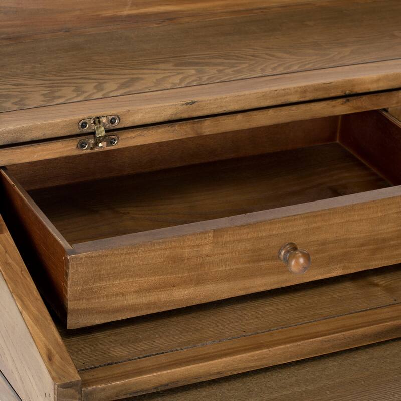 SAFAVIEH Kathryne Dark Walnut Writing Desk