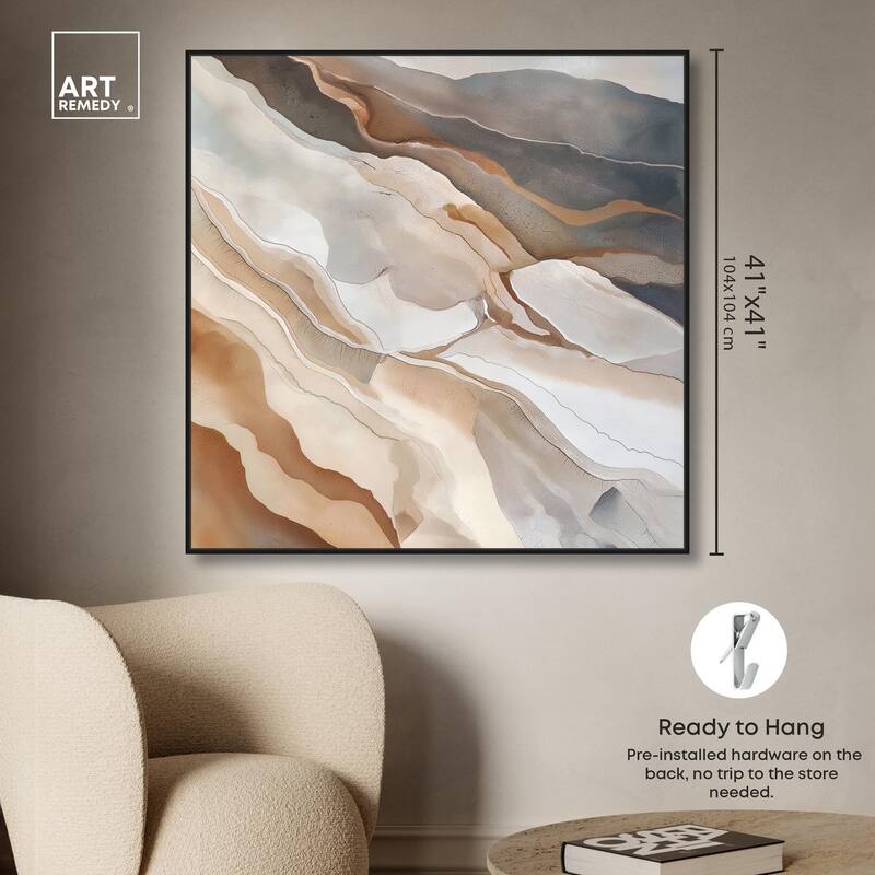 Earthen Flow Canvas by Art Remedy