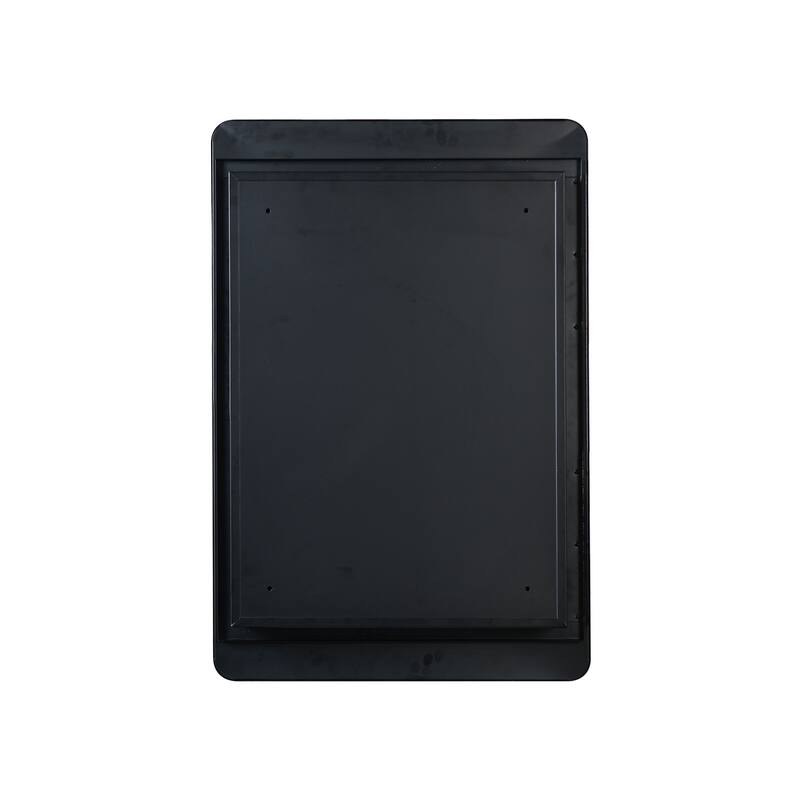 Metal Framed Mirror Cabinet with Adjustable Shelves, Wall-Mounted or Recessed Design, Rust-Resistant