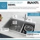 preview thumbnail 3 of 10, Ruvati 33 x 22 inch Workstation 60/40 Double Bowl Topmount 16 Gauge Stainless Steel Kitchen Sink - Silver - 33"x22"