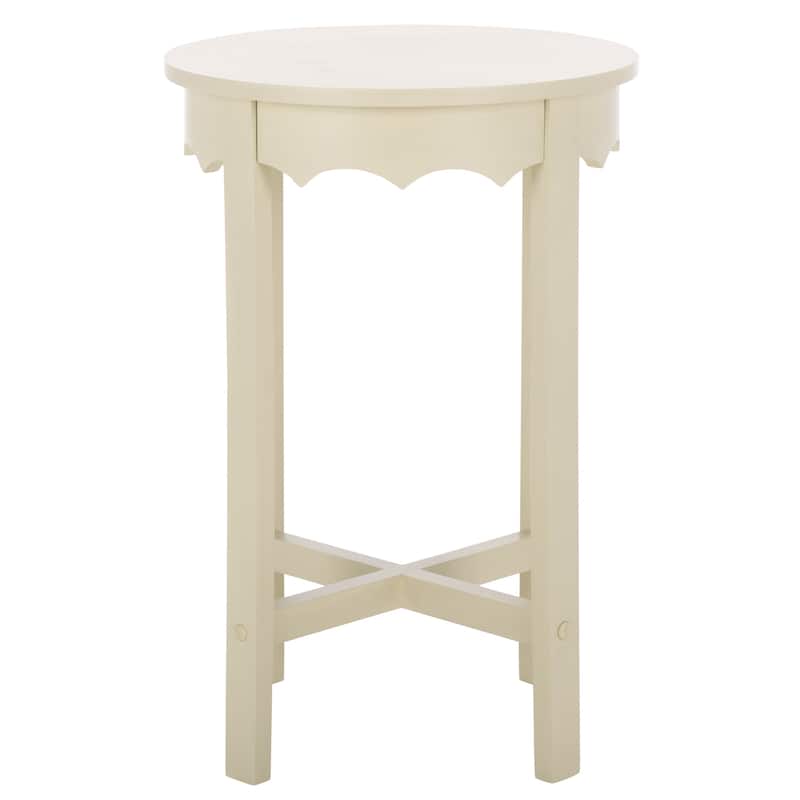 SAFAVIEH Seraphina Round Accent Table - 18"W x 18"D x 26"H - Sand