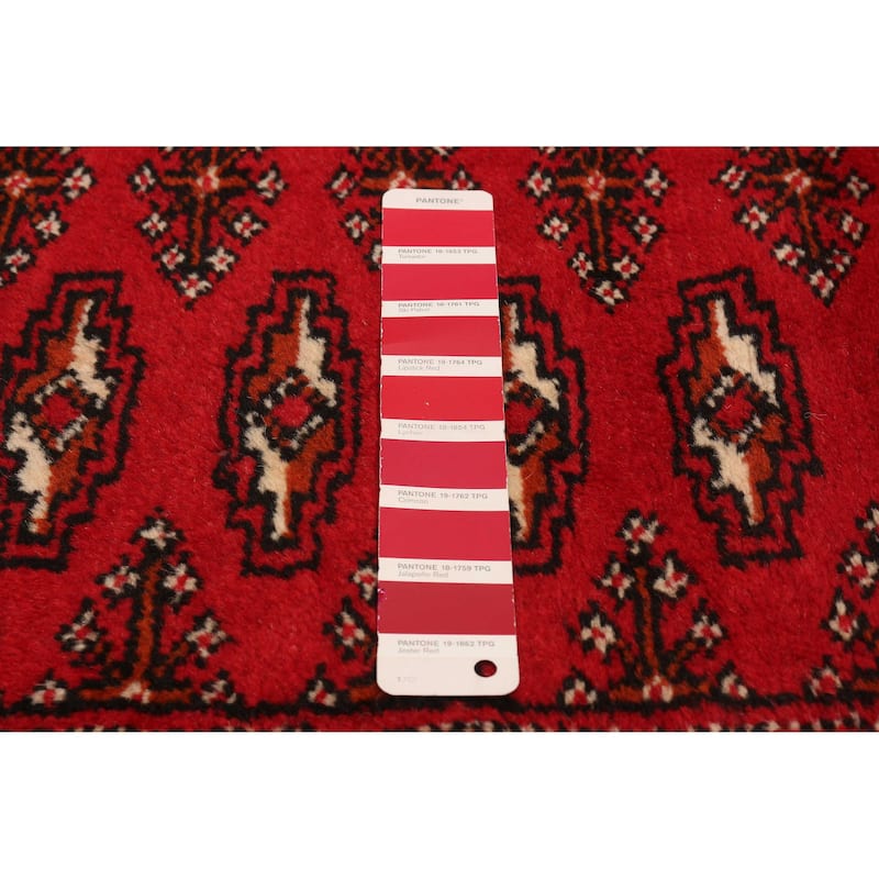 ECARPETGALLERY Hand-knotted Teimani Red Wool Rug - 9'9 x 12'7