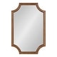preview thumbnail 85 of 118, Kate and Laurel Hogan Scalloped Wood Framed Mirror