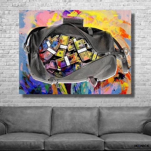 Shop Ikonick Secure The Bag Canvas Art Overstock 22120931