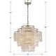 preview thumbnail 5 of 4, Brielle 4 Light Antique Silver Chandelier - 18'' W x 22'' H