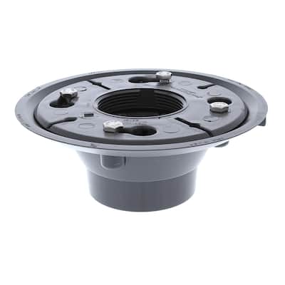 Jones Stephens D50900 2” x 3” Gray PVC Shower Drain Body with PVC
