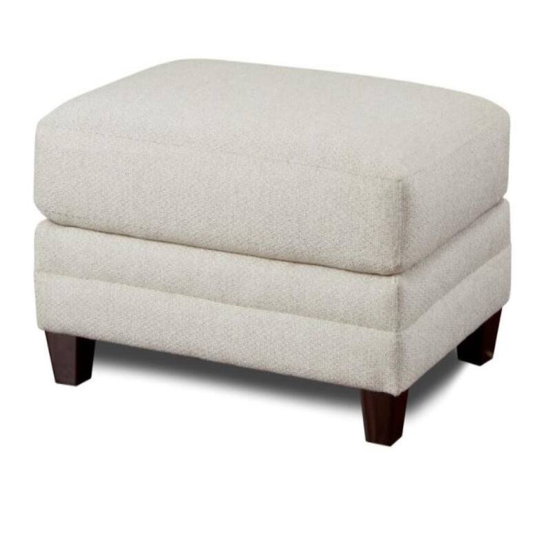 Basic Wool Ottoman - Khaki