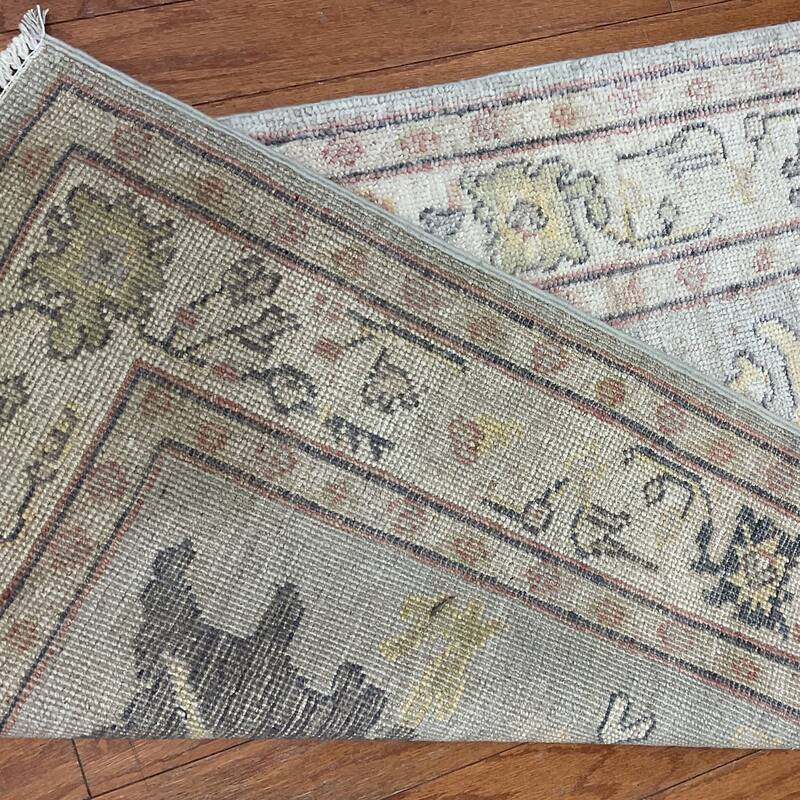 HERAT ORIENTAL Handmade Oushak Wool Runner - 2'9" x 13'10"