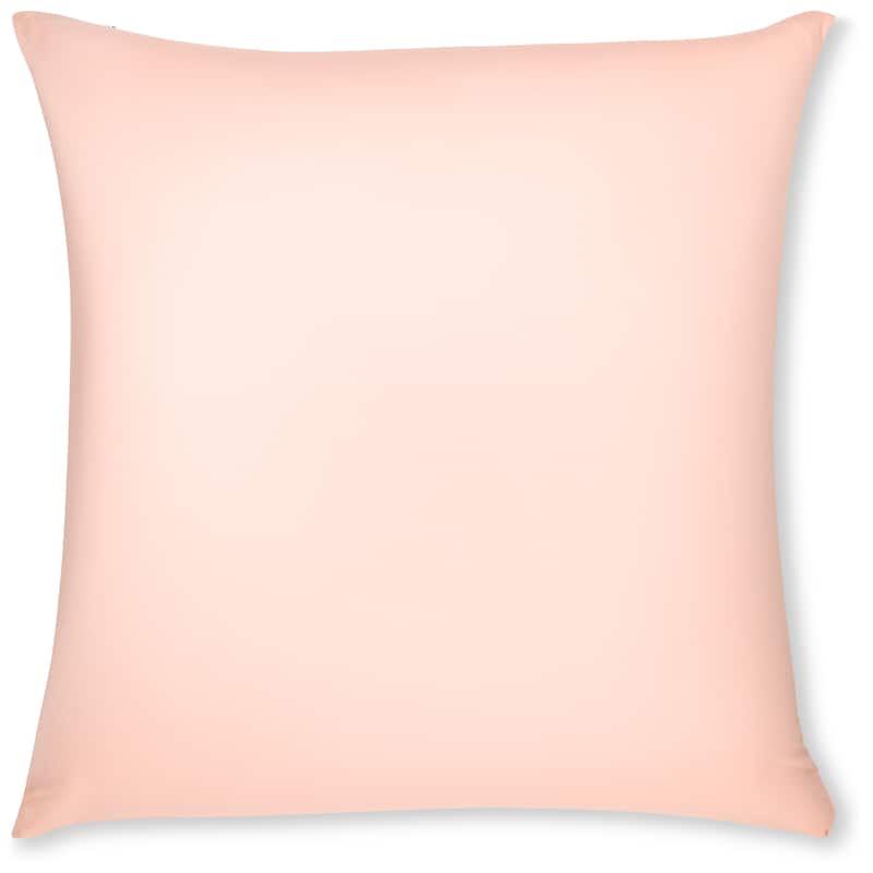 Throw Pillow Cozy Soft Microbead Cream Peach: 1 Pc - | 24 x 24 |