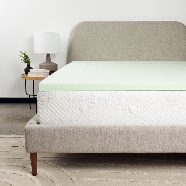 slide 2 of 8, Bridgevine Home 2 inch Cool Gel Memory Foam Mattress Topper Full