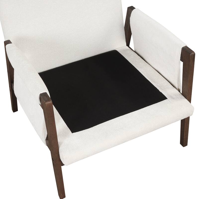 Mid-Century Velvet Accent Chair with Thick Seat Cushion for Living Room,Bedroom,Studio