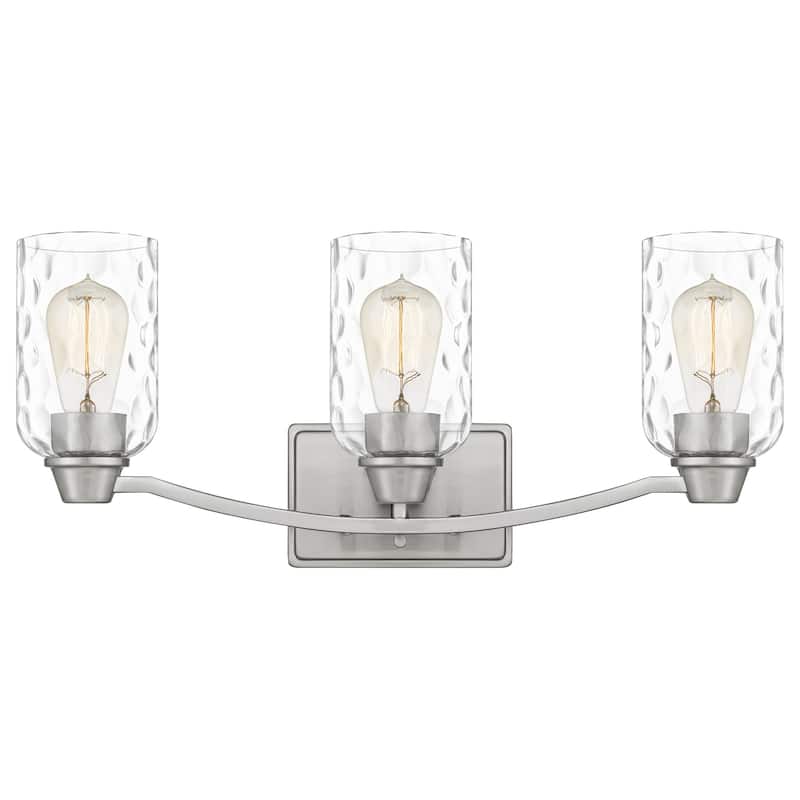 Bellevue QZBF20221 Fleurette 3 Light 22" Wide Vanity Light - Brushed Nickel