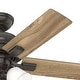 preview thumbnail 7 of 12, Hunter 44" Crystal Peak Ceiling Fan with LED Light Kit and Pull Chain, Casual, Transitional