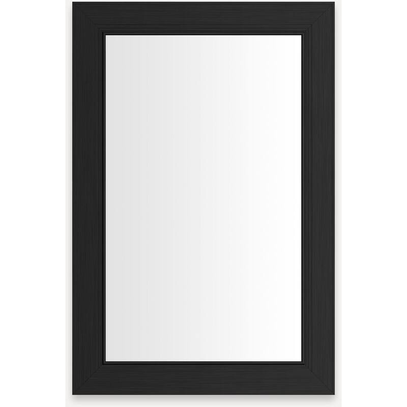 Robern D2C2030D4MESC Main Line 19-1/4" x 30" Framed Single Door - Brushed Black - Anthracite Finish